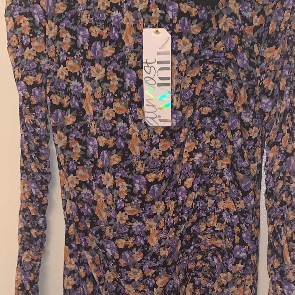 Almost Famous: Floral Ruched Bodycon Dress